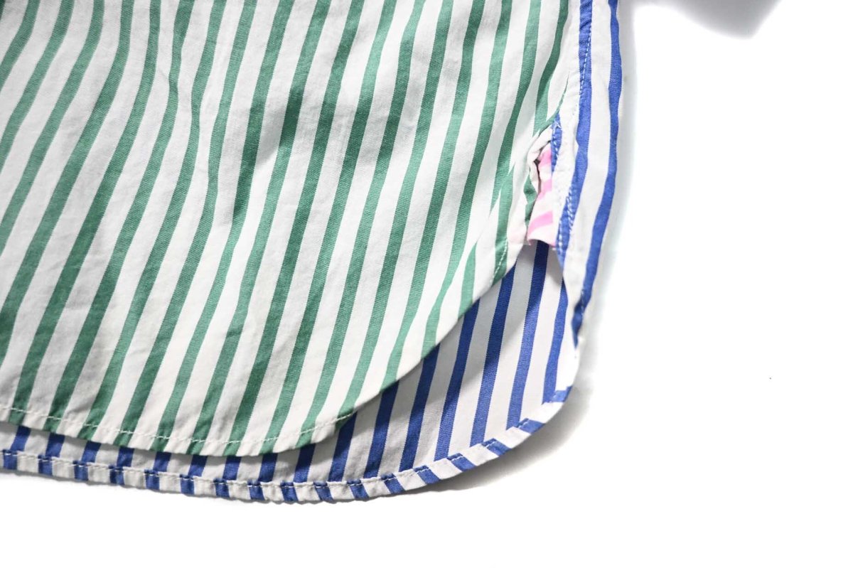 画像4: 90s Used Ralph Lauren Crazy Pattern Stripe B/D Shirt "Classic Fit" (4)