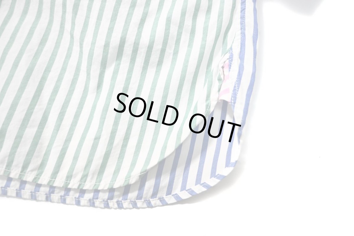 画像4: 90s Used Ralph Lauren Crazy Pattern Stripe B/D Shirt "Classic Fit" (4)