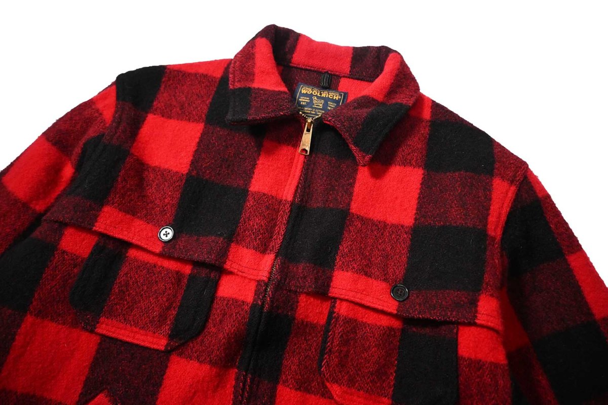 画像3: 90-00s Used Woolrich Buffalo Check Wool Jacket made in USA (3)