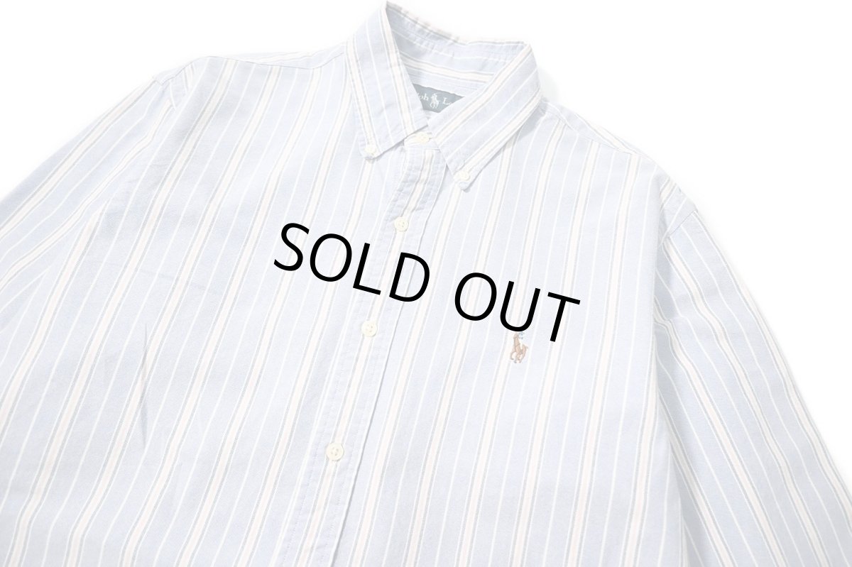 画像2: Used Ralph Lauren Stripe B/D Shirt (2)