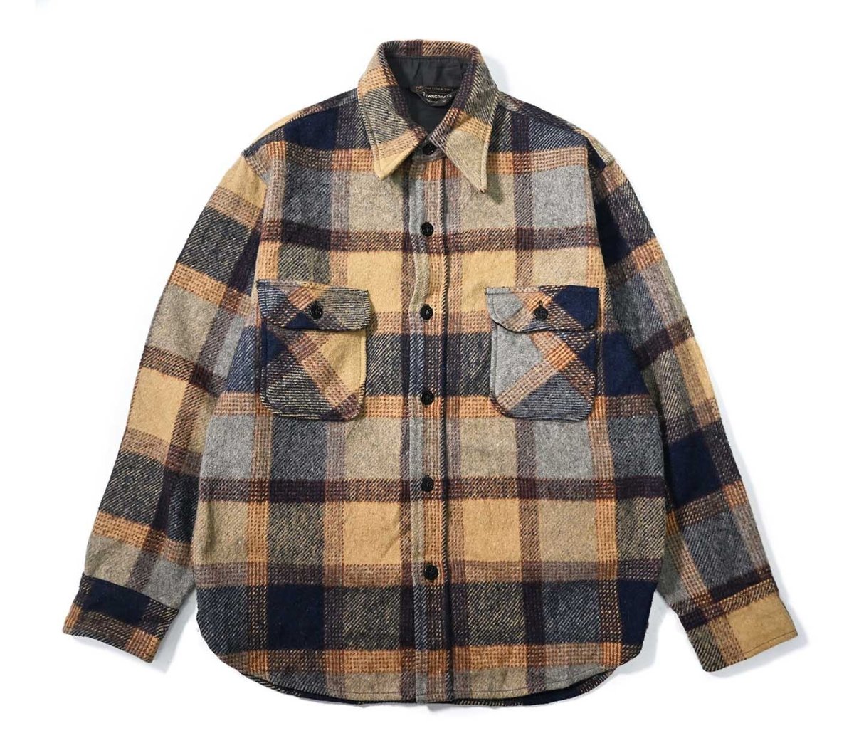 画像1: 70s Used Towncraft Wool Shirt Jacket (1)