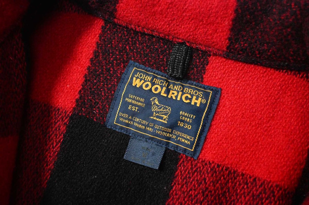 画像5: 90-00s Used Woolrich Buffalo Check Wool Jacket made in USA (5)