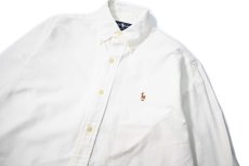 画像2: 90s Used Ralph Lauren B/D Oxford Shirt White (2)