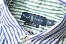 画像5: 90s Used Ralph Lauren Crazy Pattern Stripe B/D Shirt "Classic Fit" (5)