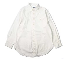 画像1: 90s Used Ralph Lauren B/D Broad Shirt "Classic Fit" White (1)