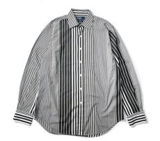 画像1: 90s Used Polo Ralph Lauren Crazy Pattern Stripe B/D Shirt "Curham" (1)