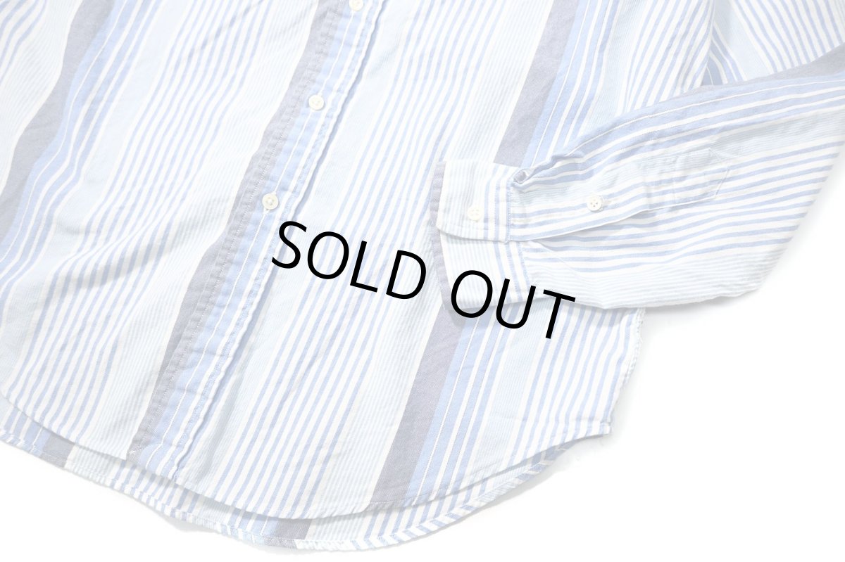 画像3: 90s Used Ralph Lauren Crazy Pattern Stripe B/D Shirt "Classic Fit" (3)