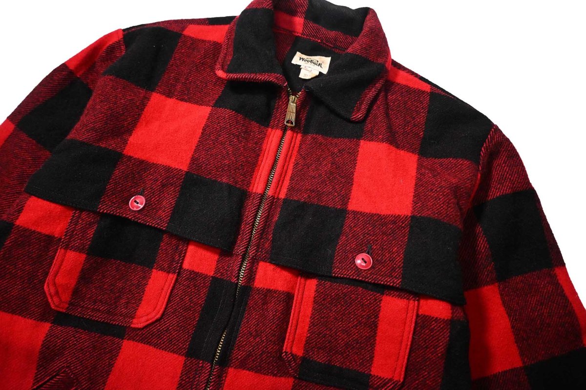 画像3: 70s Used Woolrich Buffalo Check Wool Jacket (3)
