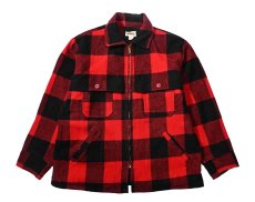 画像1: 70s Used Woolrich Buffalo Check Wool Jacket (1)