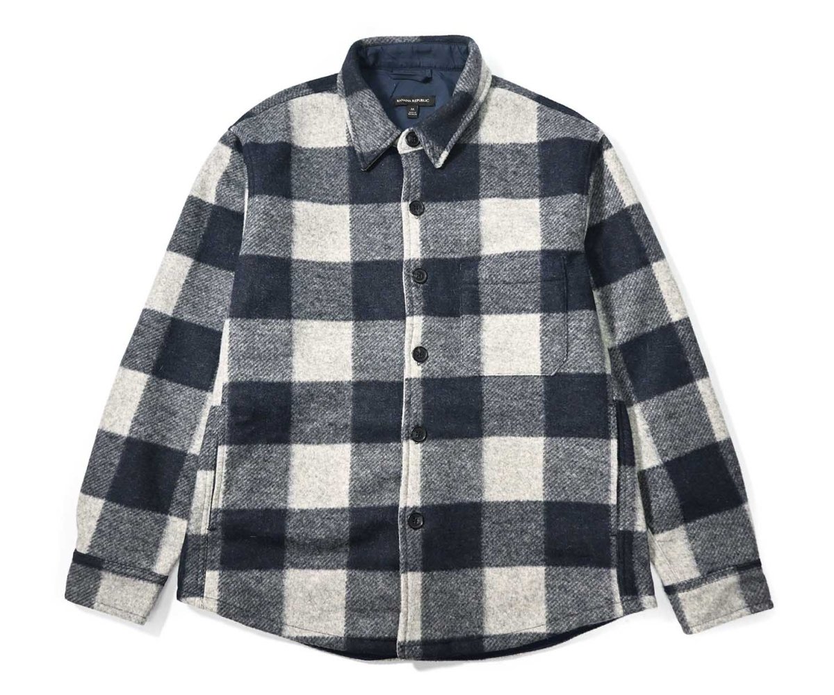 画像1: Used Banana Republic Fake Wool Shirt Jacket (1)