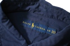 画像4: Used Ralph Lauren B/D Broad Shirt Navy (4)