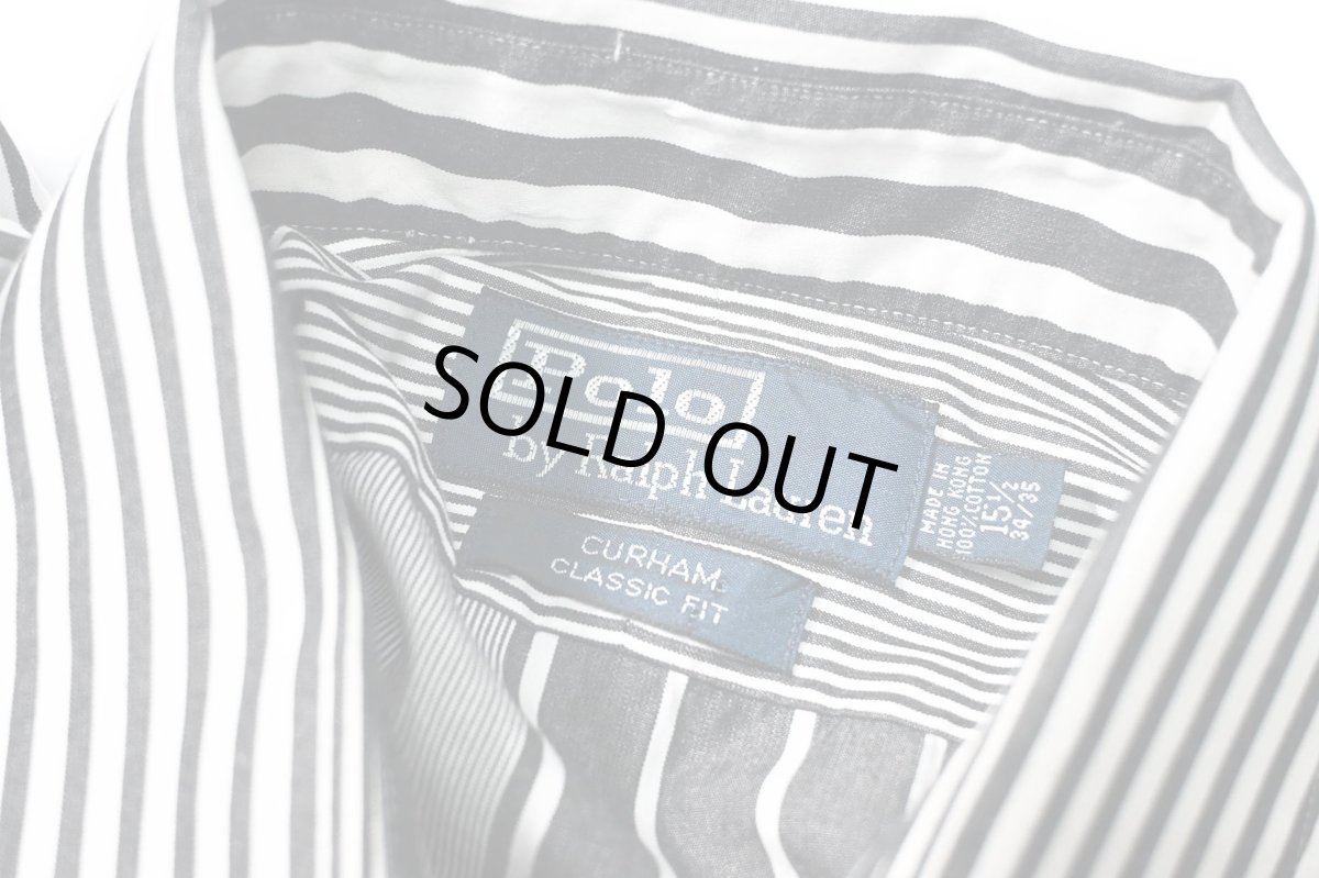画像4: 90s Used Polo Ralph Lauren Crazy Pattern Stripe B/D Shirt "Curham" (4)