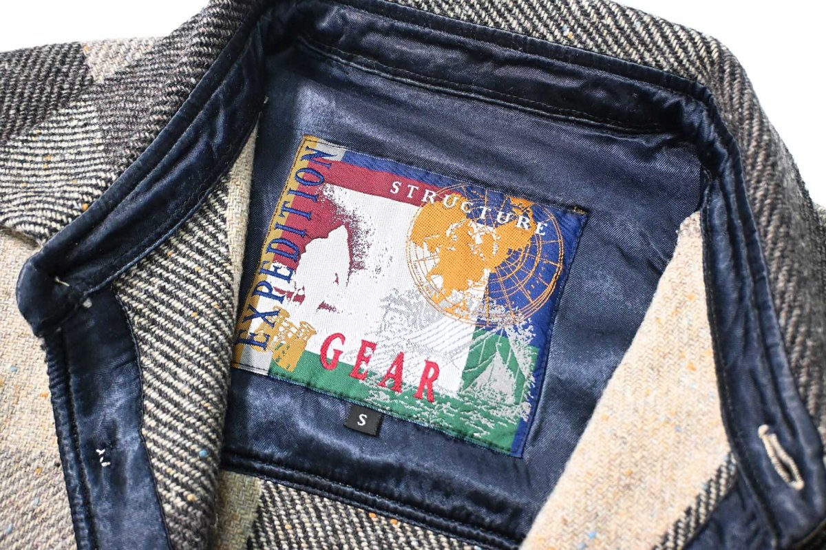 画像4: 90s Used Structure Gear Wool Shirt Jacket (4)