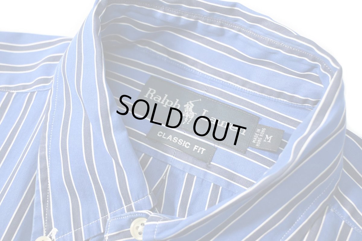 画像4: 90s Used Ralph Lauren Stripe B/D Shirt "Classic Fit" (4)