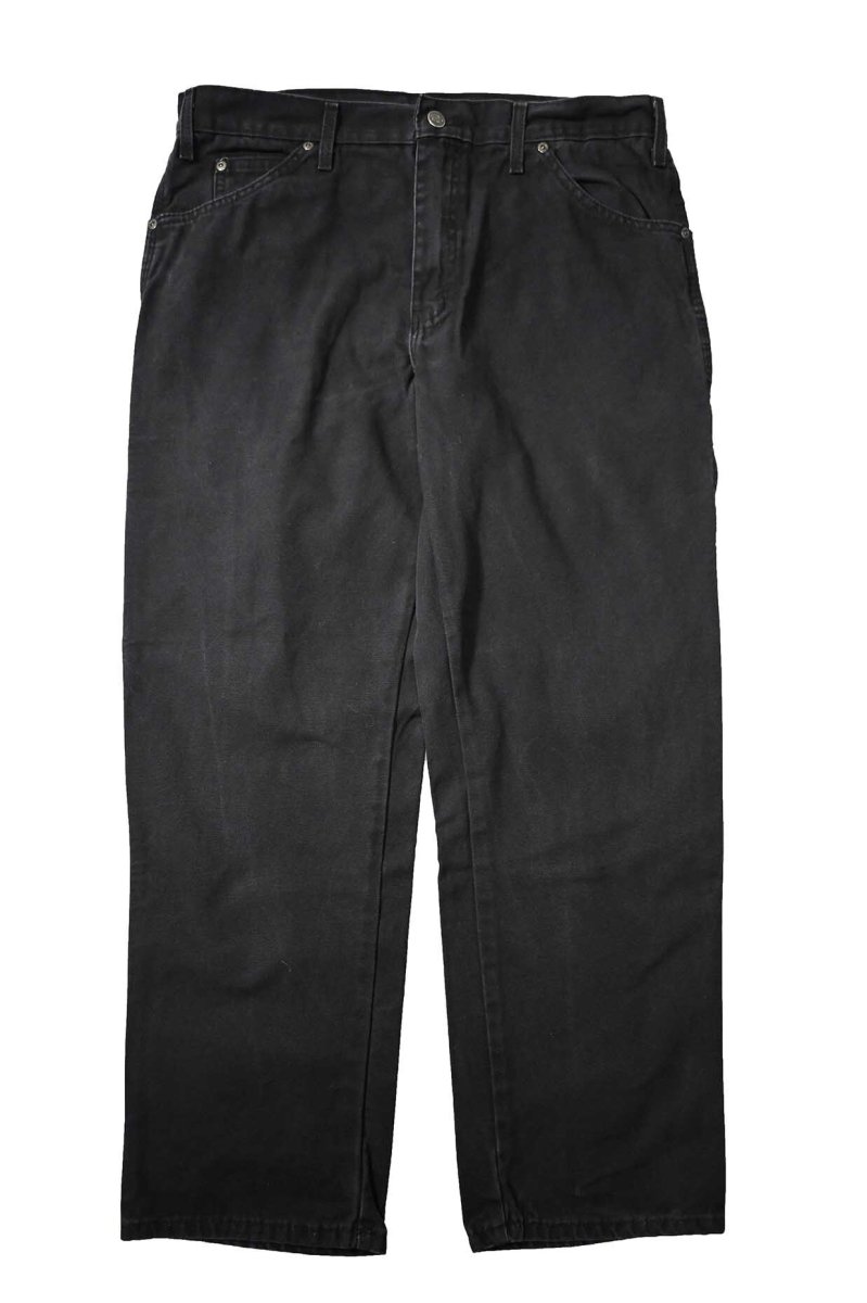 画像1: 14' Used Dickies Duck Carpenter Pants Black (1)