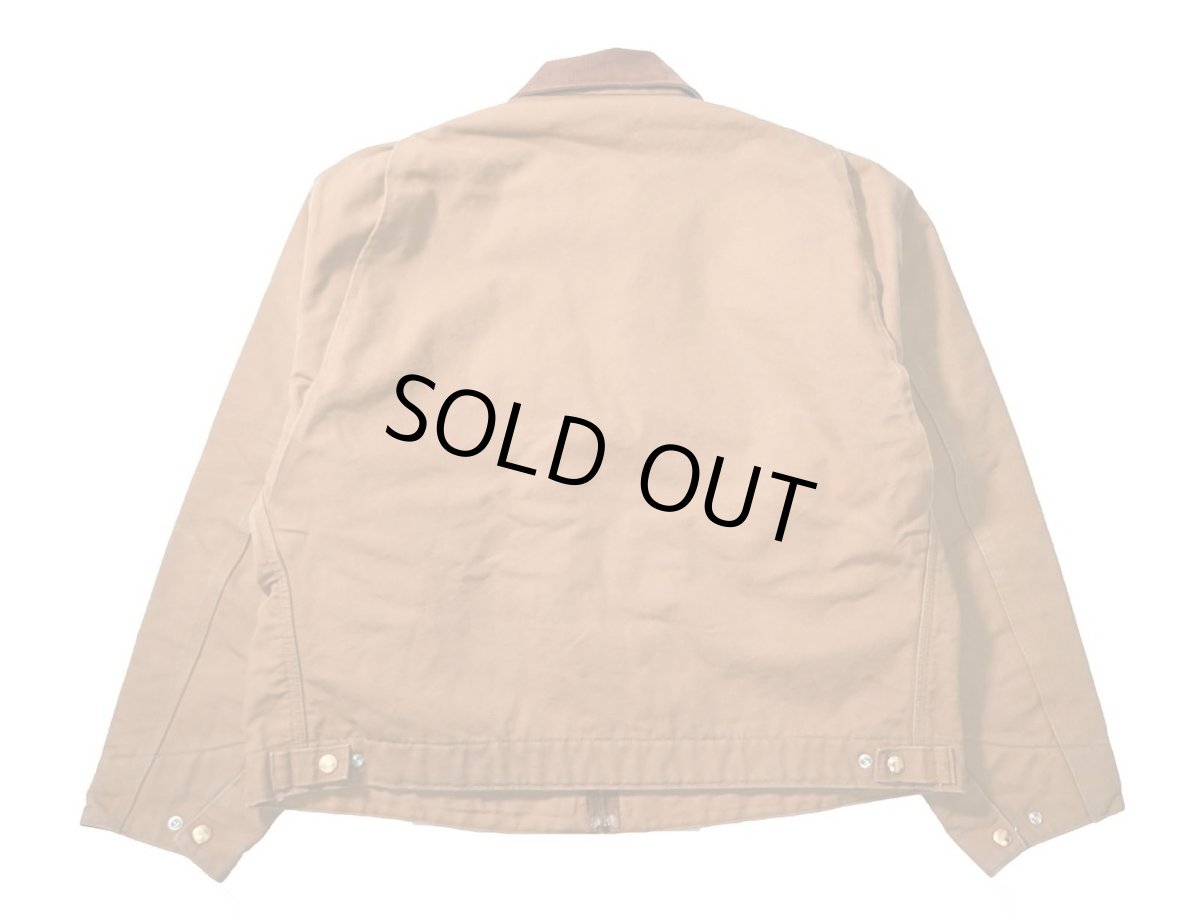 画像2: 00s Used Carhartt Blanket Lined Duck Detroit Jacket Brown made in USA (2)