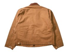 画像2: 00s Used Carhartt Blanket Lined Duck Detroit Jacket Brown made in USA (2)