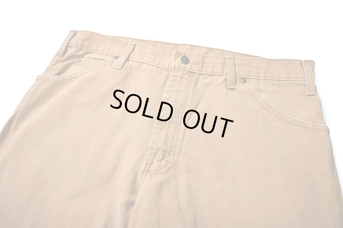 画像2: 00s Used Dickies Duck Carpenter Pants Brown (2)