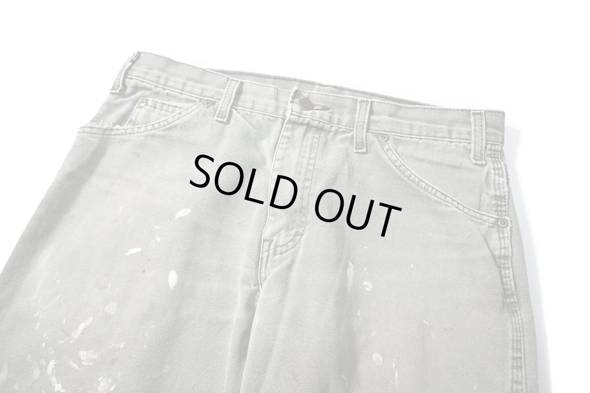 画像2: 00s Used Dickies Duck Carpenter Pants Moss (2)