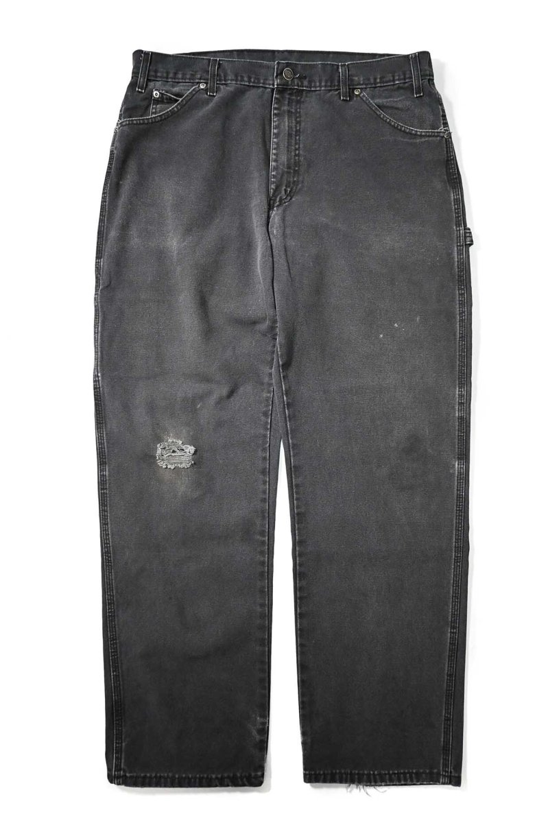 画像1: 18' Used Dickies Duck Carpenter Pants Black (1)