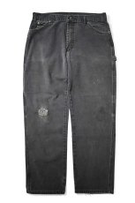 画像1: 18' Used Dickies Duck Carpenter Pants Black (1)