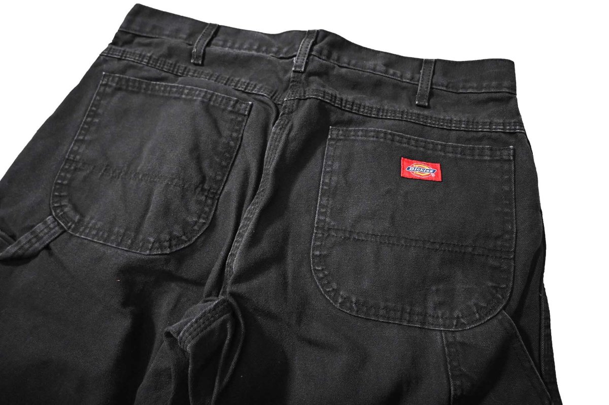 画像4: 14' Used Dickies Duck Carpenter Pants Black (4)