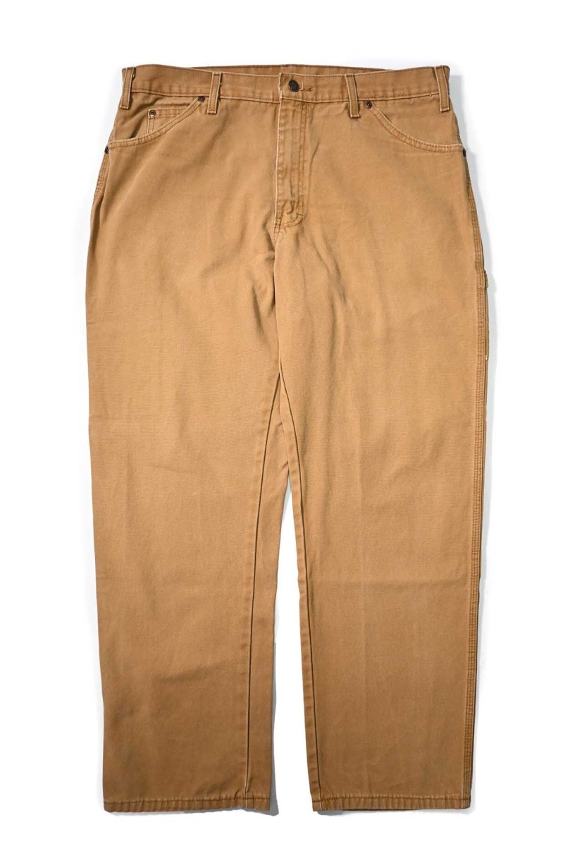 画像1: 00s Used Dickies Duck Carpenter Pants Brown (1)