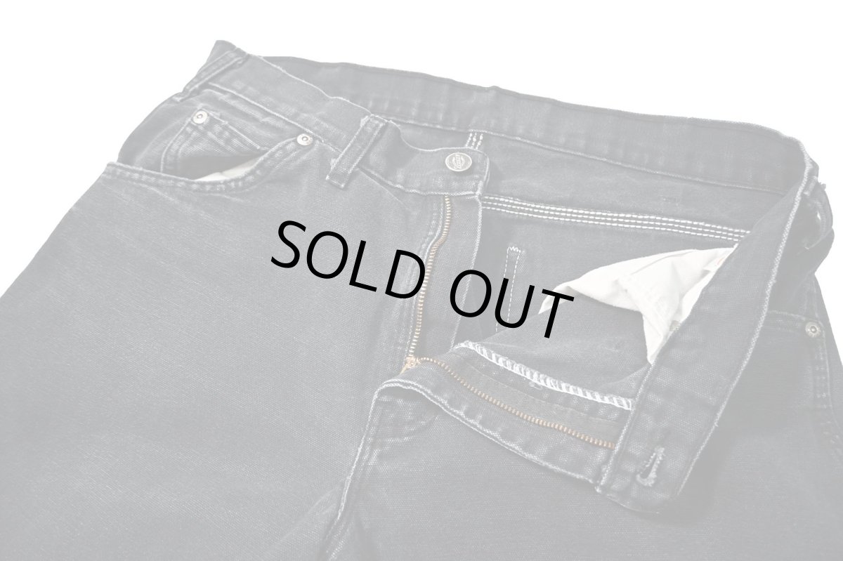 画像5: 00s Used Dickies Duck Carpenter Pants Black (5)