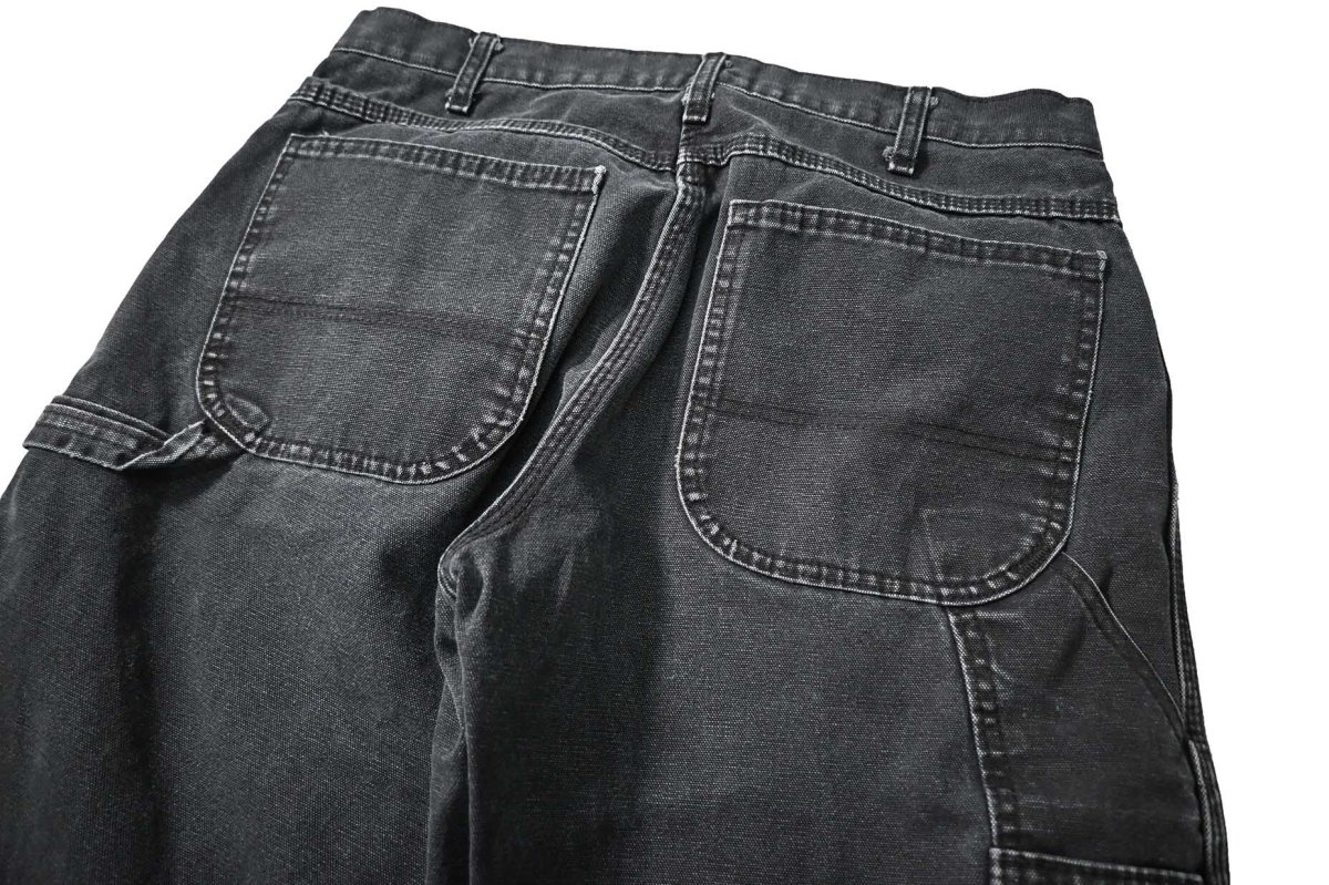 画像4: 00s Used Dickies Duck Carpenter Pants Black (4)