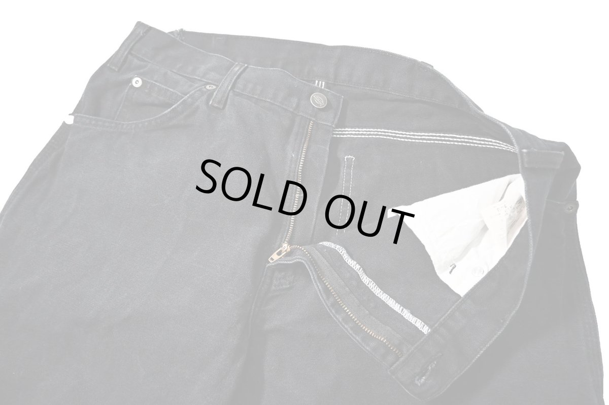 画像5: 11' Used Dickies Duck Carpenter Pants Black (5)