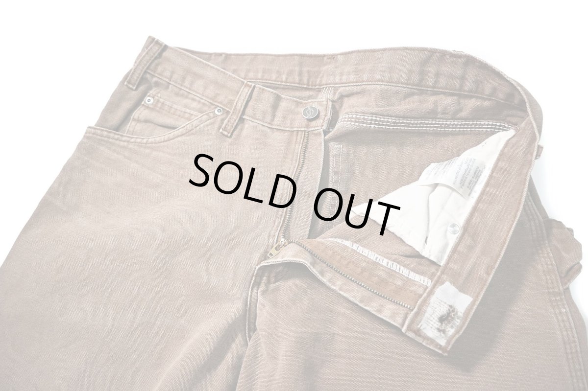 画像6: 15' Used Dickies Duck Carpenter Pants Dark Brown (6)