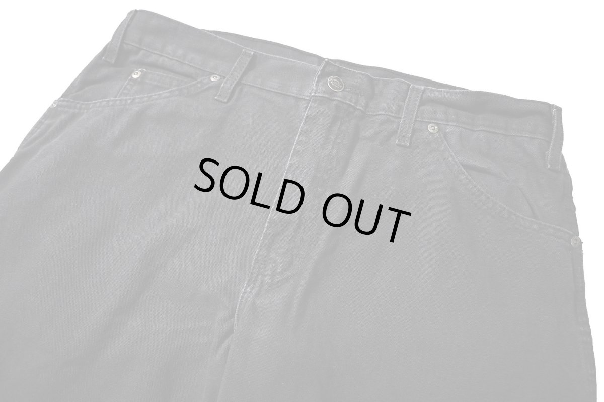 画像2: 14' Used Dickies Duck Carpenter Pants Black (2)