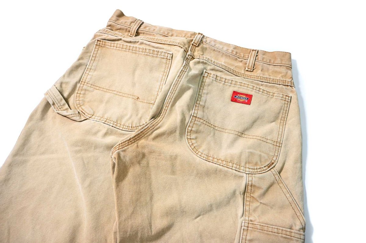 画像4: 00s Used Dickies Duck Carpenter Pants Brown (4)