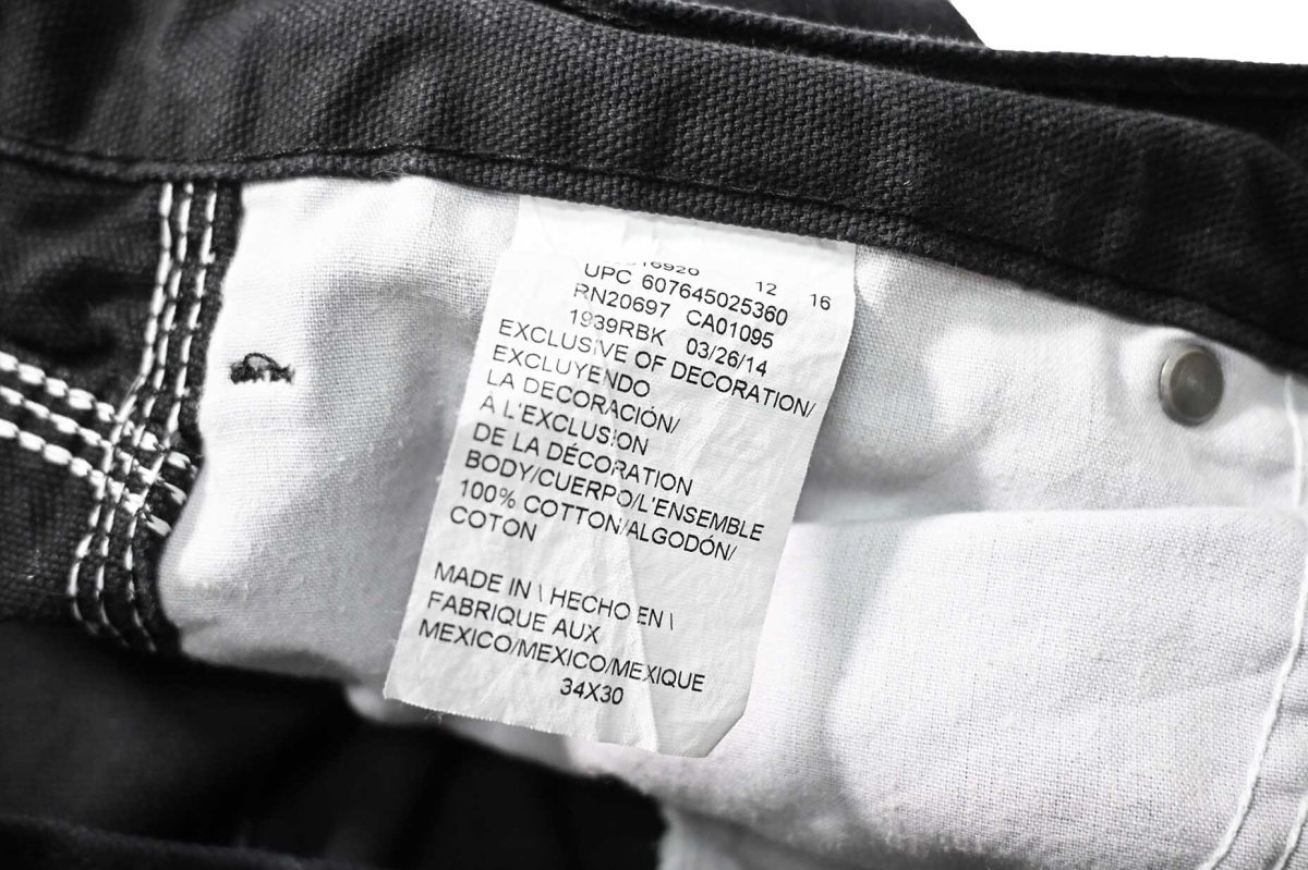 画像6: 14' Used Dickies Duck Carpenter Pants Black (6)