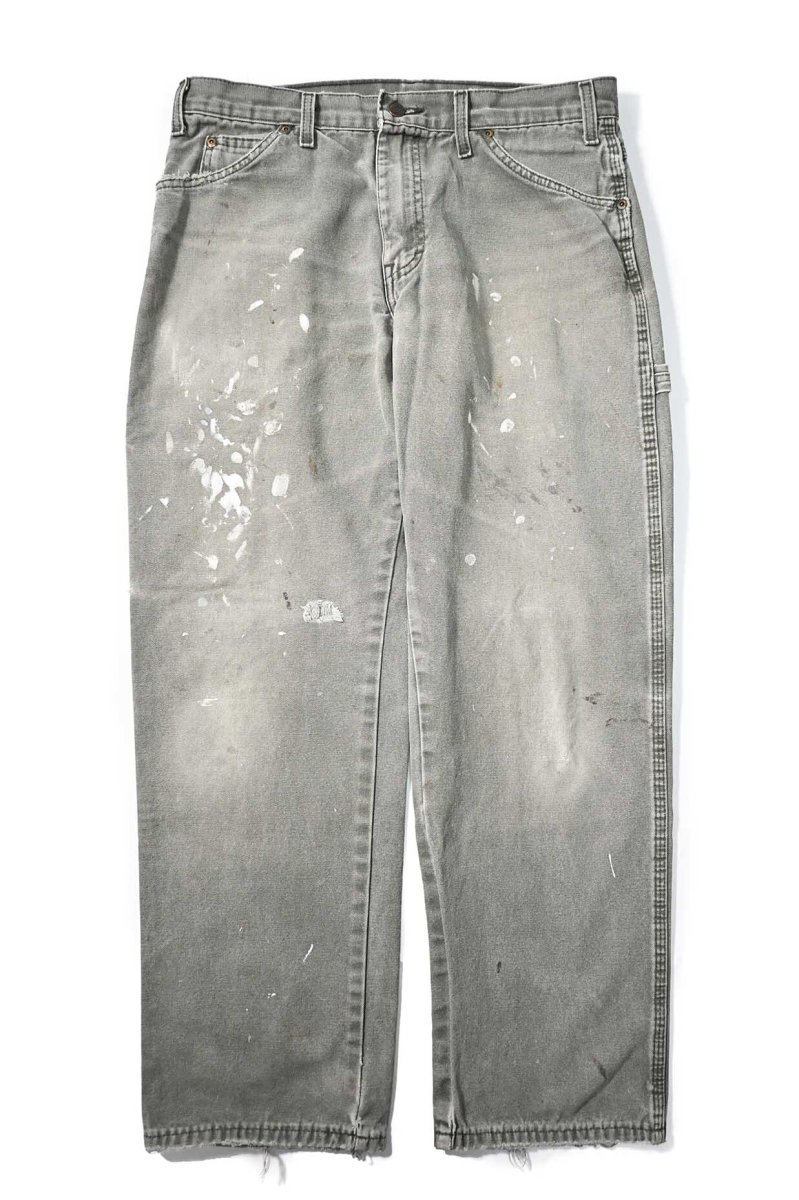 画像1: 00s Used Dickies Duck Carpenter Pants Moss (1)