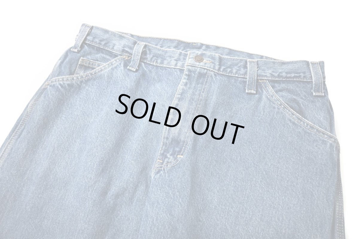 画像2: 00s Used Dickies Denim Carpenter Pants (2)