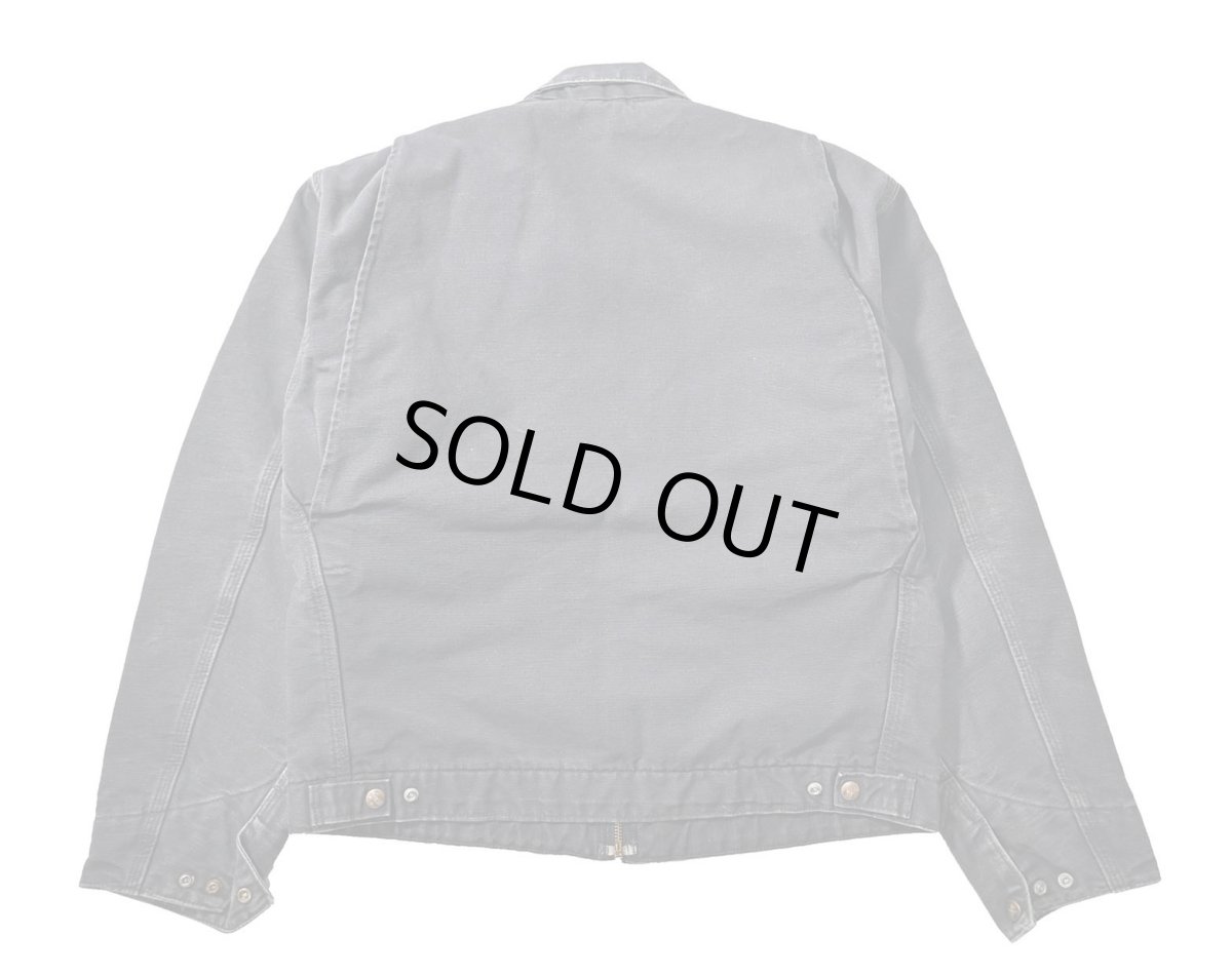 画像2: 08' Used Carhartt Blanket Lined Duck Detroit Jacket Petrol Blue (2)