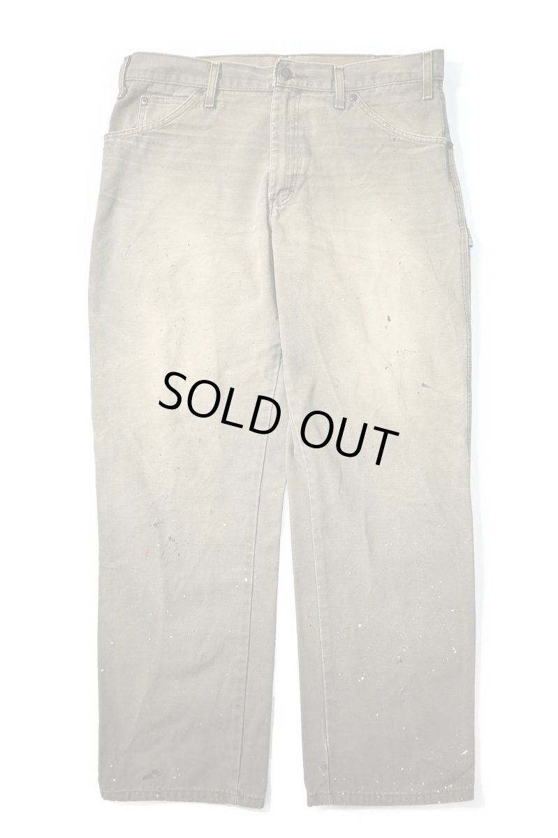 画像1: 00s Used Dickies Duck Carpenter Pants Moss (1)