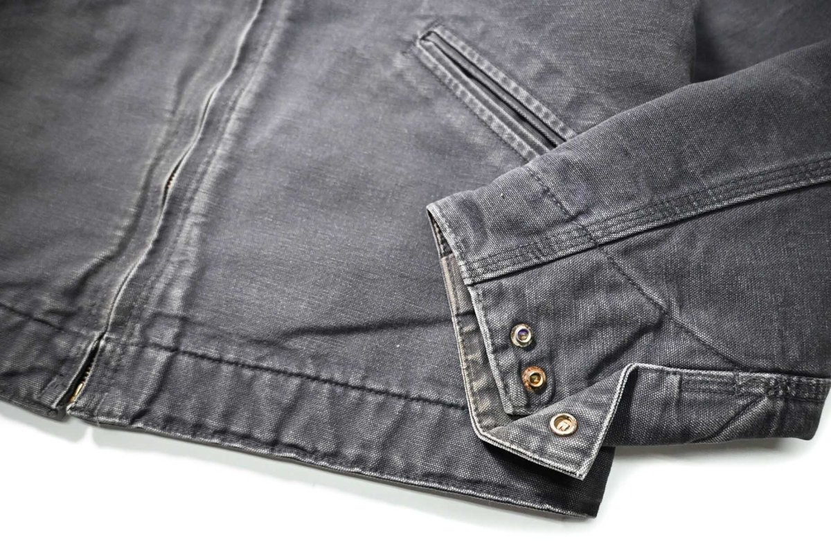 画像4: 08' Used Carhartt Blanket Lined Duck Detroit Jacket Petrol Blue (4)