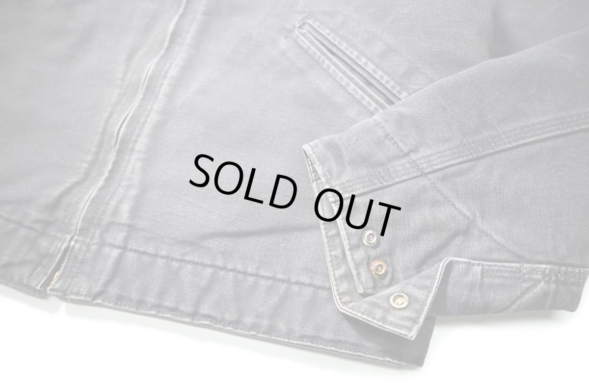 画像4: 08' Used Carhartt Blanket Lined Duck Detroit Jacket Petrol Blue (4)