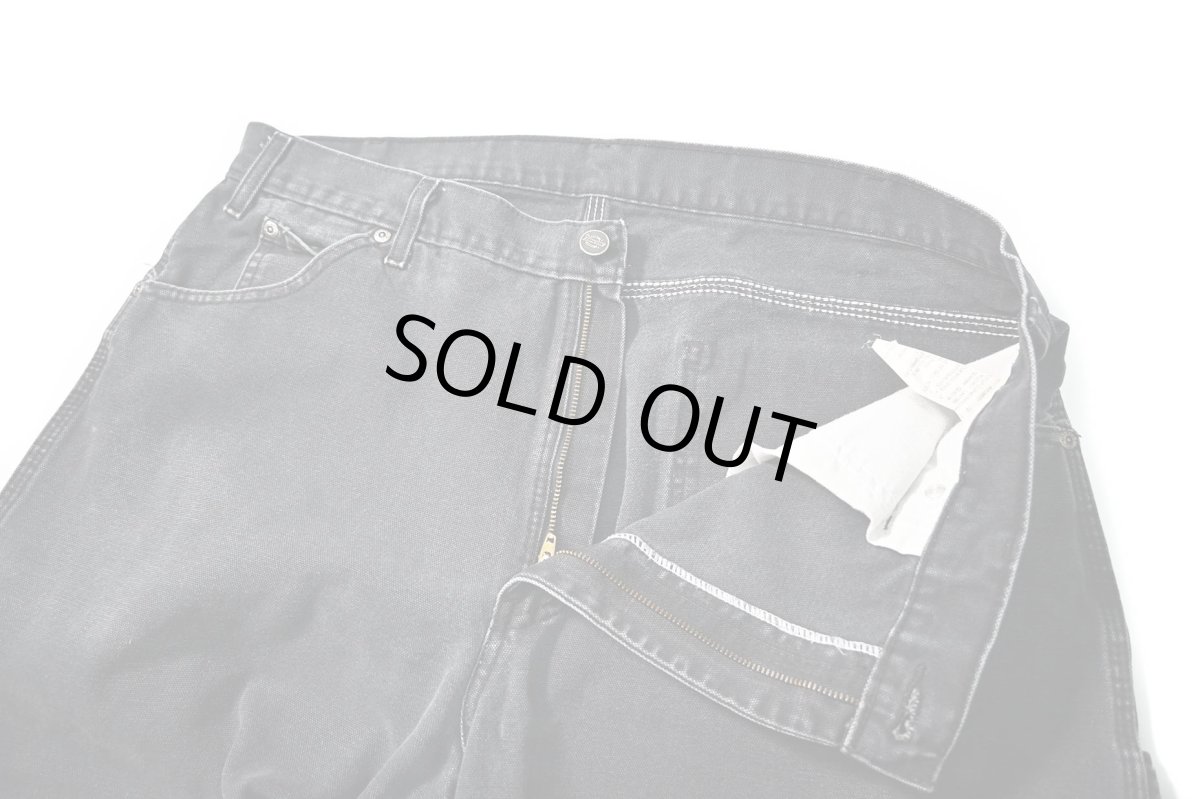 画像6: 18' Used Dickies Duck Carpenter Pants Black (6)