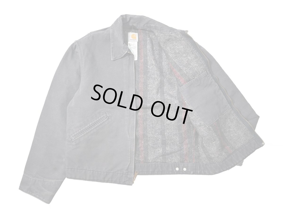 画像5: 08' Used Carhartt Blanket Lined Duck Detroit Jacket Petrol Blue (5)