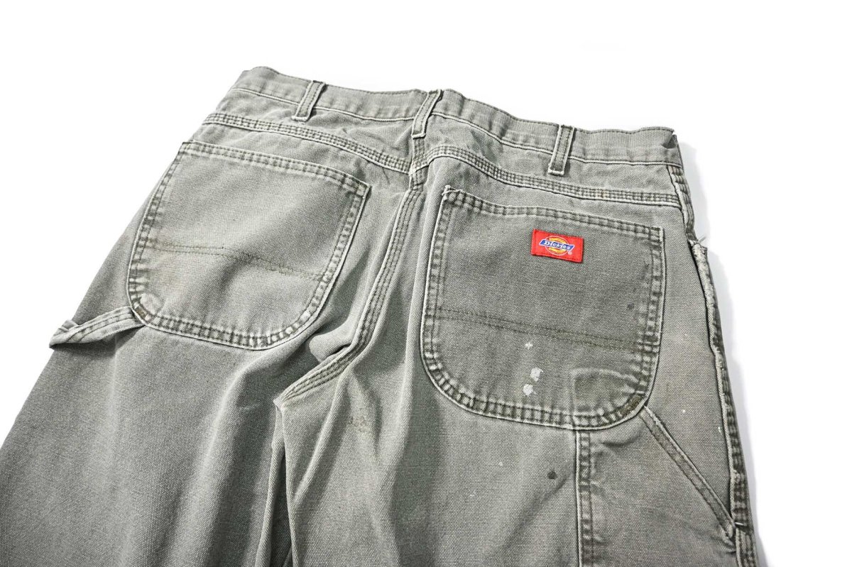 画像5: 00s Used Dickies Duck Carpenter Pants Moss (5)