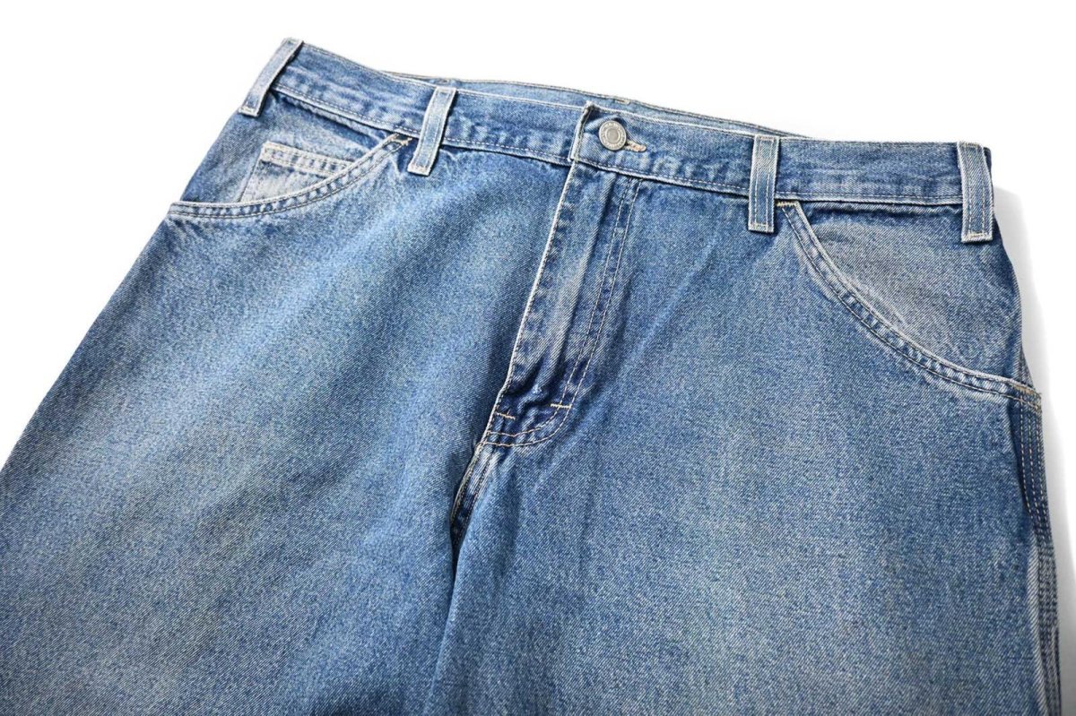 画像2: 00s Used Dickies Denim Carpenter Pants (2)