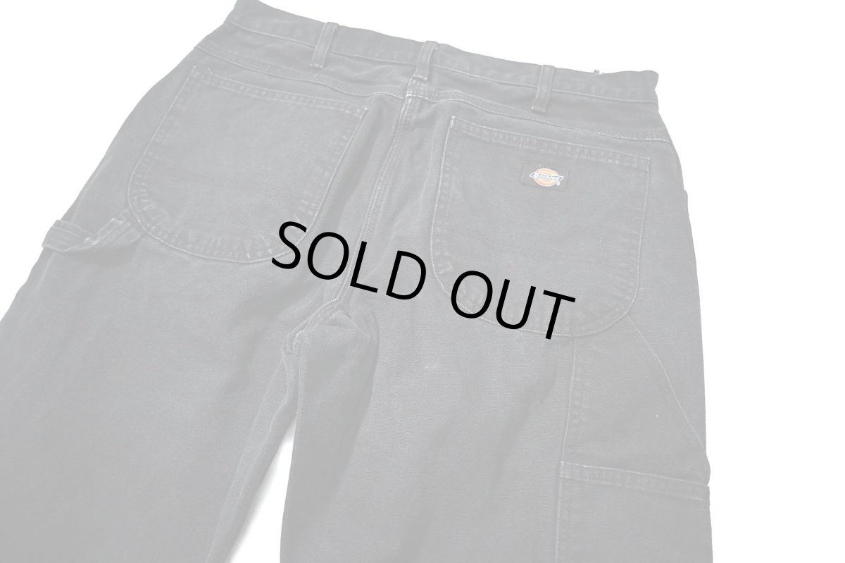 画像4: 11' Used Dickies Duck Carpenter Pants Black (4)