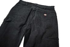 画像4: 11' Used Dickies Duck Carpenter Pants Black (4)