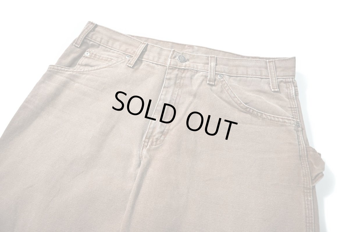 画像2: 15' Used Dickies Duck Carpenter Pants Dark Brown (2)