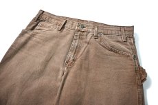 画像2: 15' Used Dickies Duck Carpenter Pants Dark Brown (2)