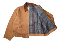 画像5: 00s Used Carhartt Blanket Lined Duck Detroit Jacket Brown made in USA (5)