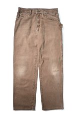 画像1: 15' Used Dickies Duck Carpenter Pants Dark Brown (1)